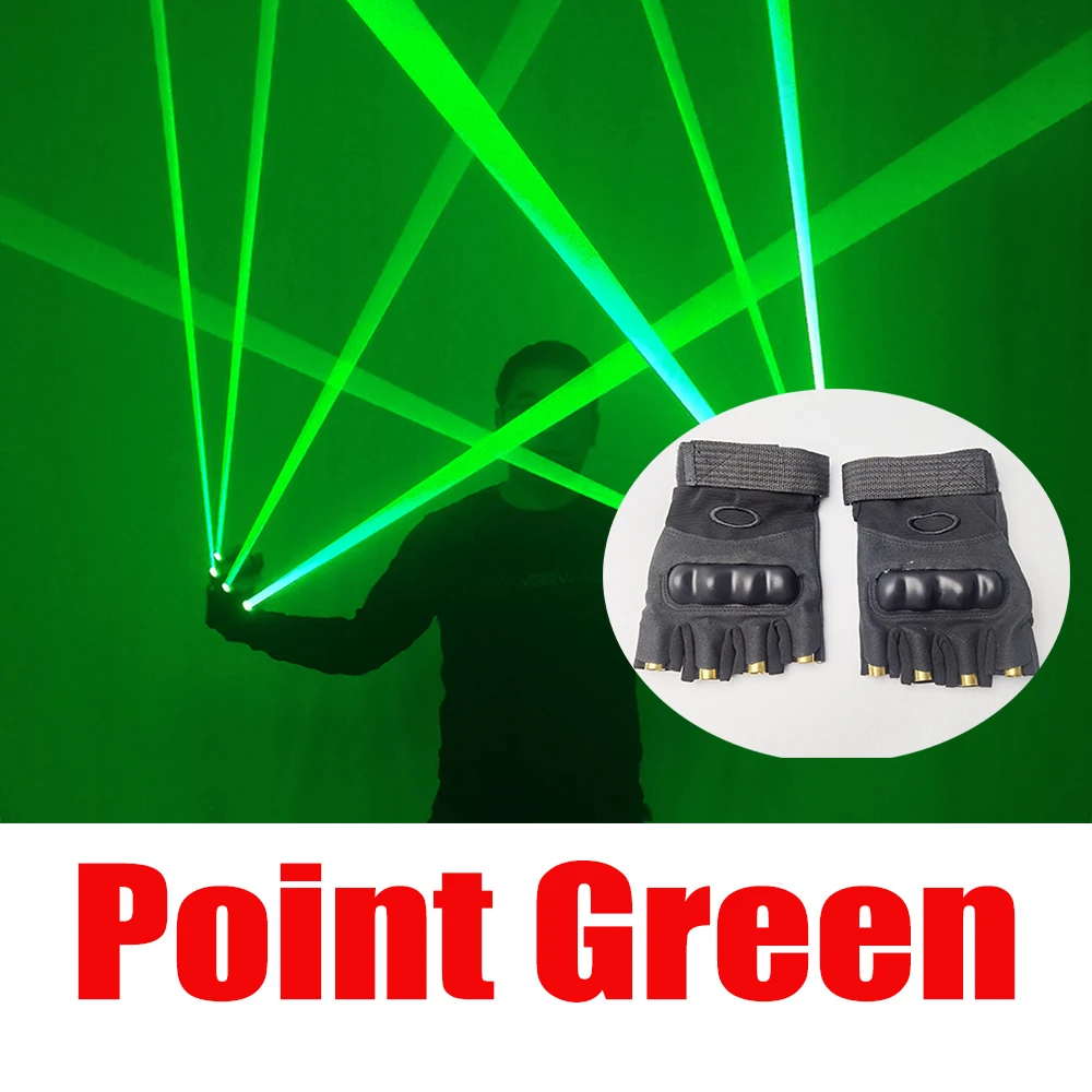 

532nm Green Laser Gloves Coarse Beam Laser Cannon Props for LED Stage Costumes Show