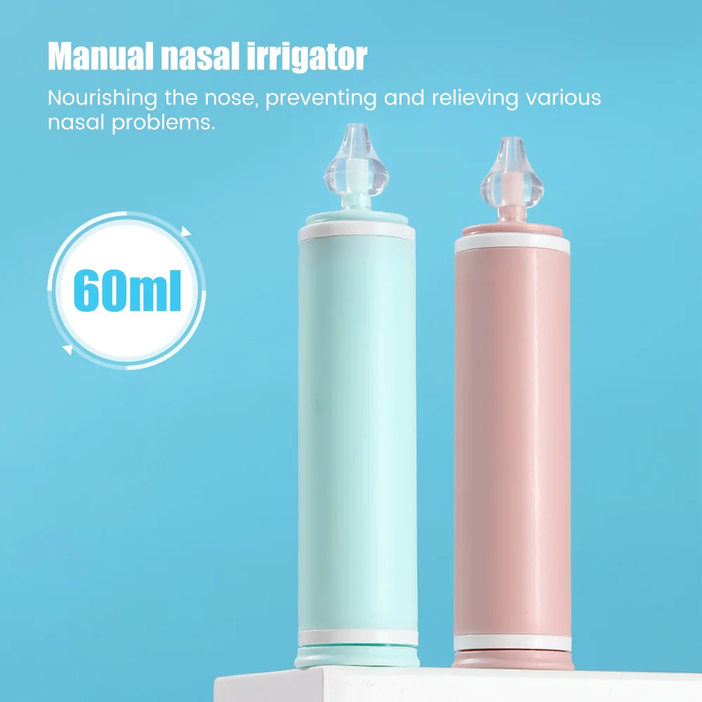 Portable 60ML Nasal irrigator Nasal Rinse Bottle Nasal Wash Cleaner Nose Protector Avoid Allergic Rhinitis Adults Children Neti