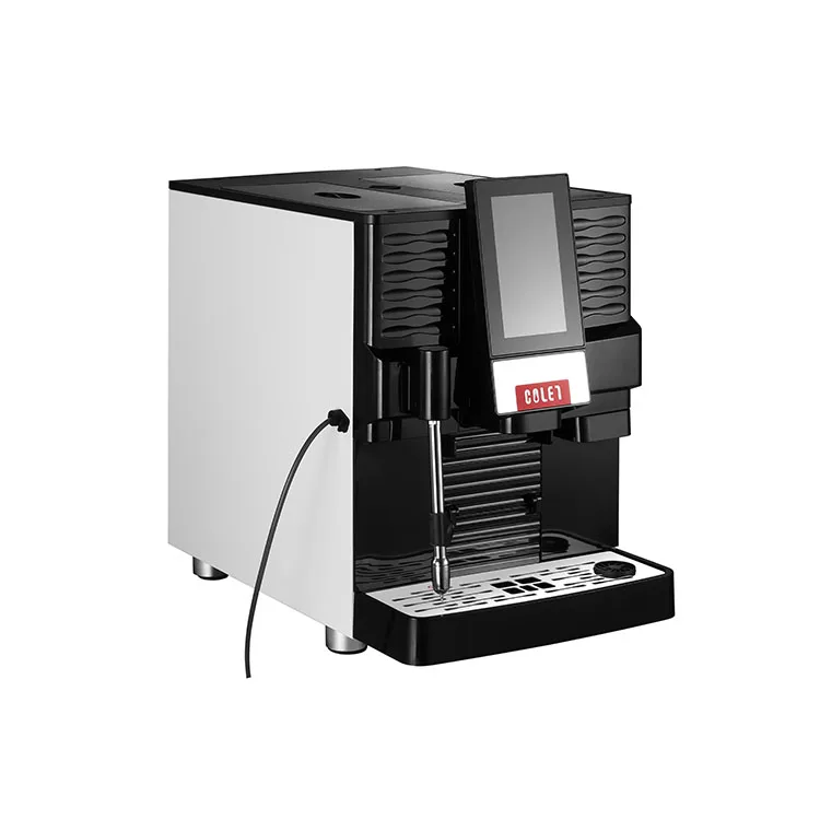 

Professional Commercial 26+ Beverages One Touch with Steam Wand Chocolate Container Fully Automatic Coffee Machine