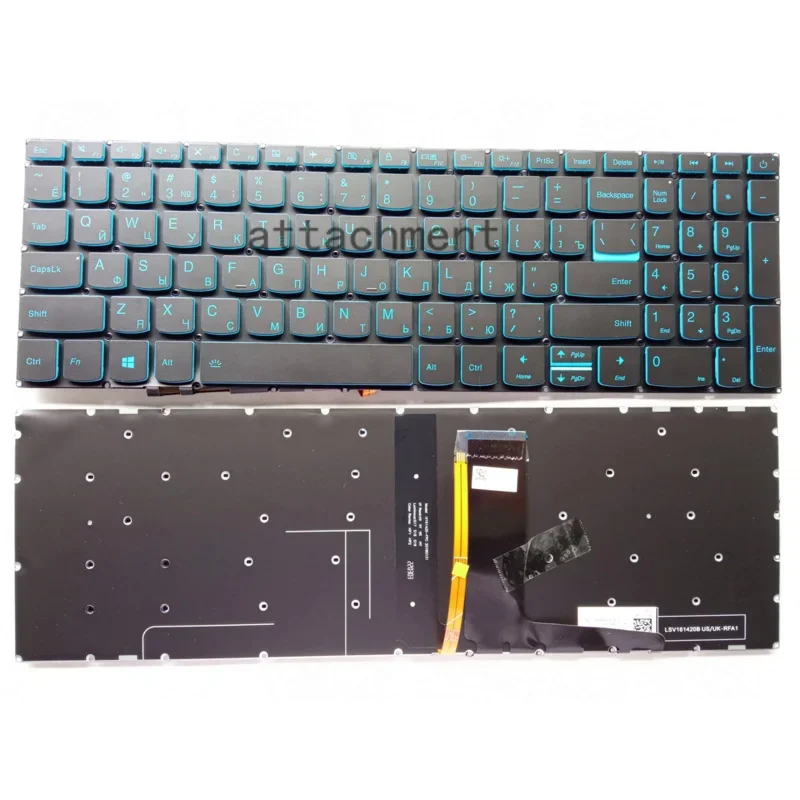 RU Backlit Keyboard For Lenovo IdeaPad L340 L340-15 L340-17 L340-15IRH BLUE