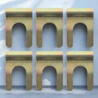 

6pcs Car Oil Pipe Clamp U-Shaped Brake Hose Clips Heavy Duty Metal Retainer For Brake Line Fixing Positioning Automotive Repair