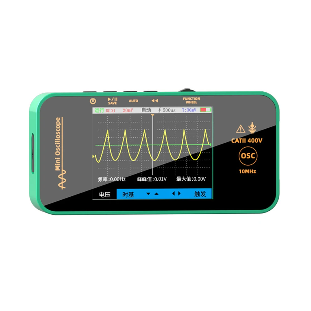 FY02 راسم الذبذبات المحمول متعدد الوظائف 10 ميجا هرتز راسم الذبذبات الصغير عالي الدقة لملحقات أداة قياس الاختبار #3