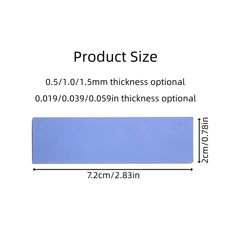 Soft Silicone Thermal Pads for M.2 2280 SSD NVMe Heatsinks, CPU, GPU & LED Cooling,70*20mm Multiple Combinations Easy Apply