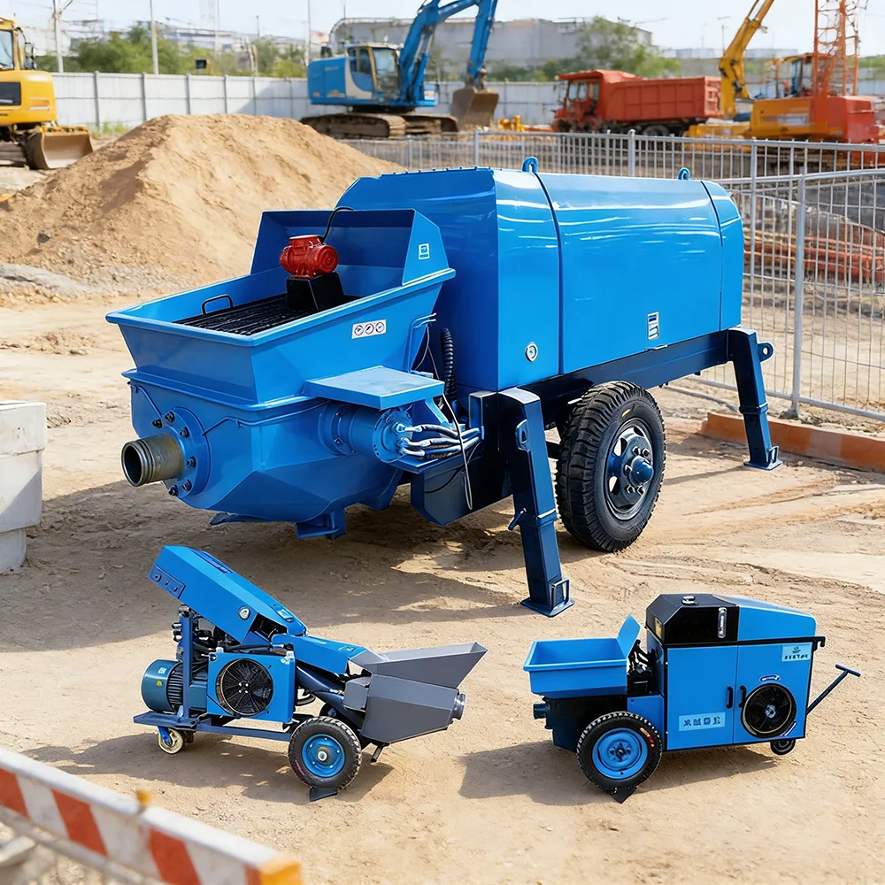 Diesel Powered Concrete Pump For Sea Port Construction Corrosion Resistant For Coastal Environments