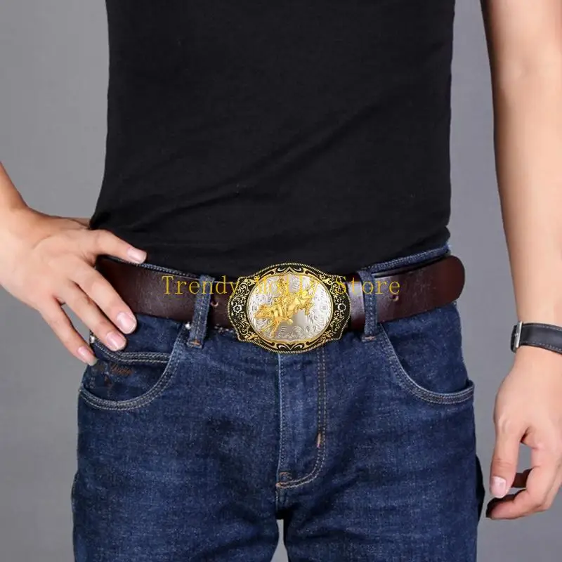 

N5KB Vintage Buckle Женщины мужчина поясной ремень взрослые женские женские штаны украшения