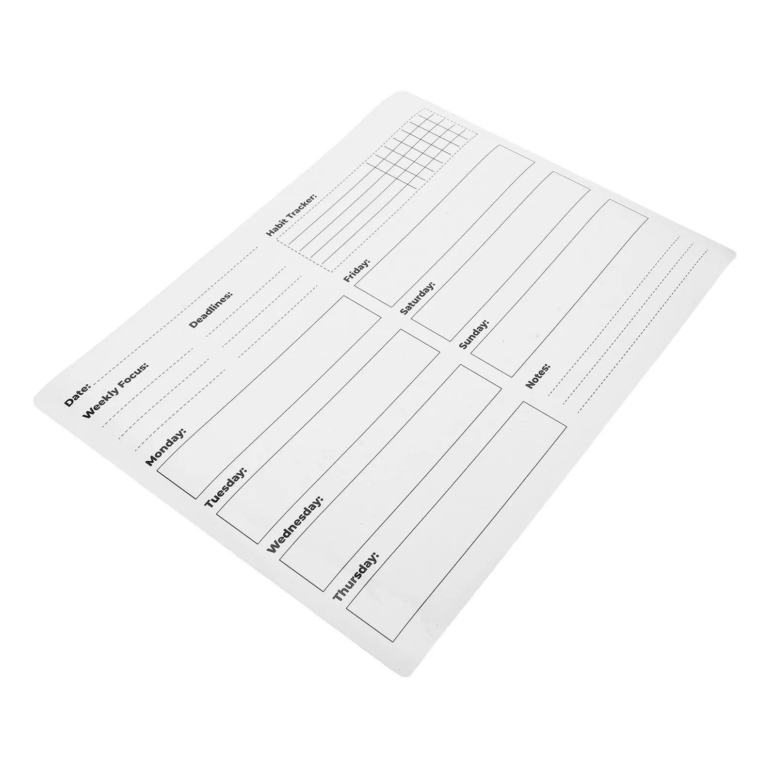 

Еженедельная съемная настенная доска-стикер для записей, белая доска из ПВХ, планировщик-календарь для дома, офиса, холодильника, трекер расписания