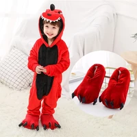 Dinosaur  Anime Cosplay Costumes Boys Girls Jumpsuit Adults Hooded Pajamas Kids Kigurumi Unicorn Cartoon Onesies For Christmas - Image 4