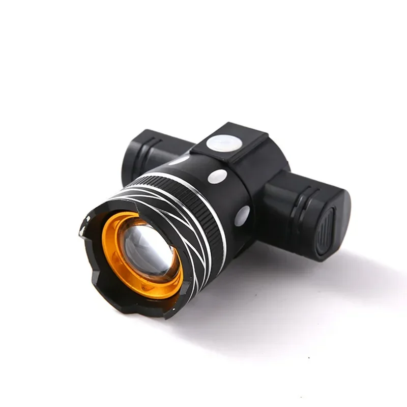 Adjustable Zoom Bike Headlight - USB Rechargeable LED Front Light for Safe Cycling