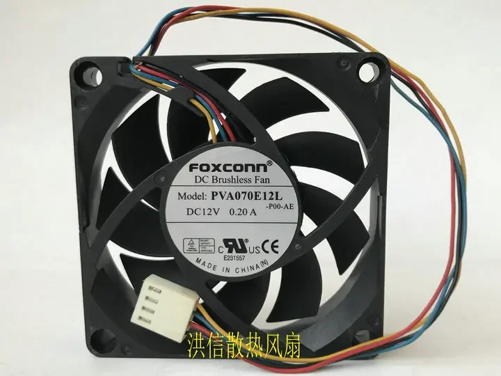 

FOXCONN 7015 PVA070E12L 12V 0.20A 7cm Hydraulic PWM Silent Fan