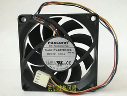 FOXCONN 7015 PVA070E12L 12V 0.20A 7cm Hydraulic PWM Silent Fan