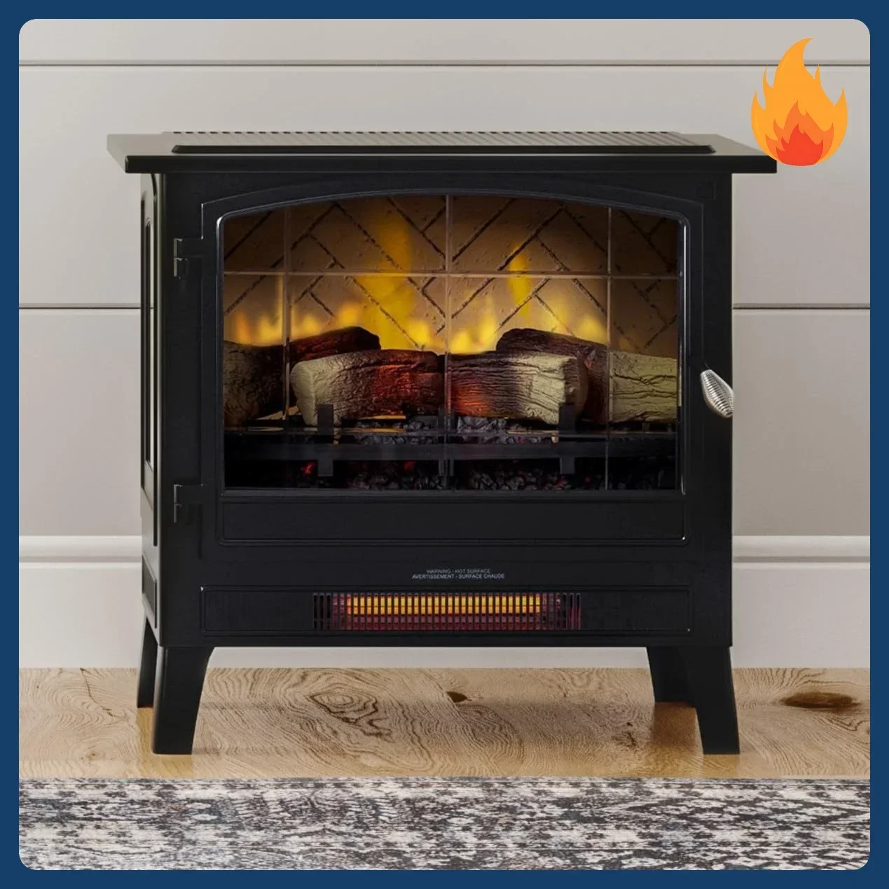

Скидка! Инфракрасный отдельностоящий электрический камин-обогреватель черного цвета | Множество цветов пламени, металлический дизайн с отделкой под дерево