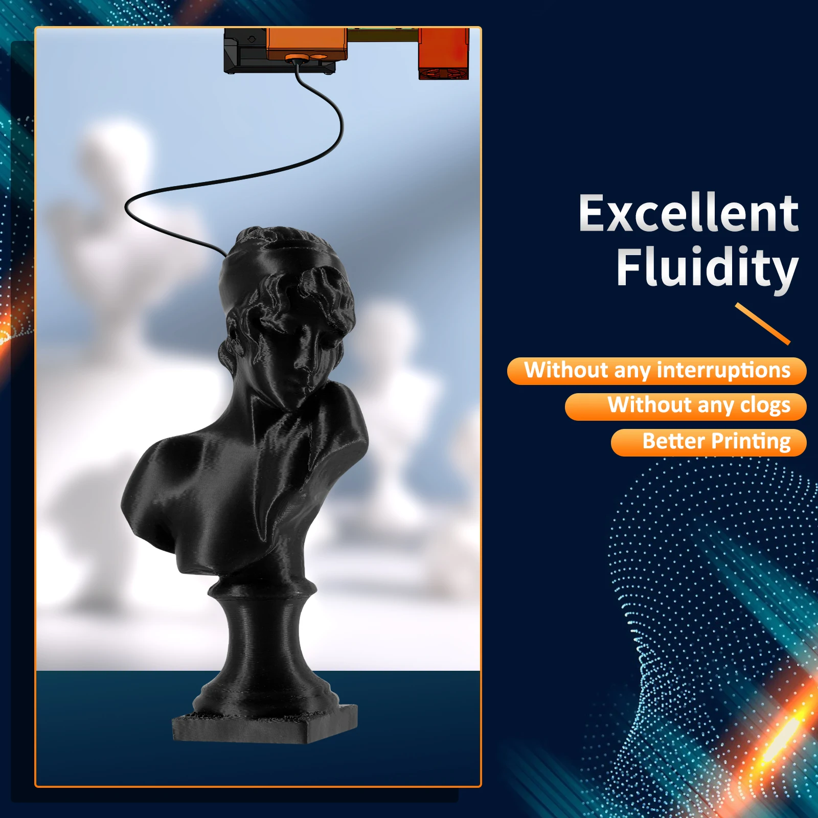 ERYONE 1KG Hyper Speed PLA+ Filament 3D Print 1.75mm, Multicolor Available, Filament PLA Plus, 1KG/Spool