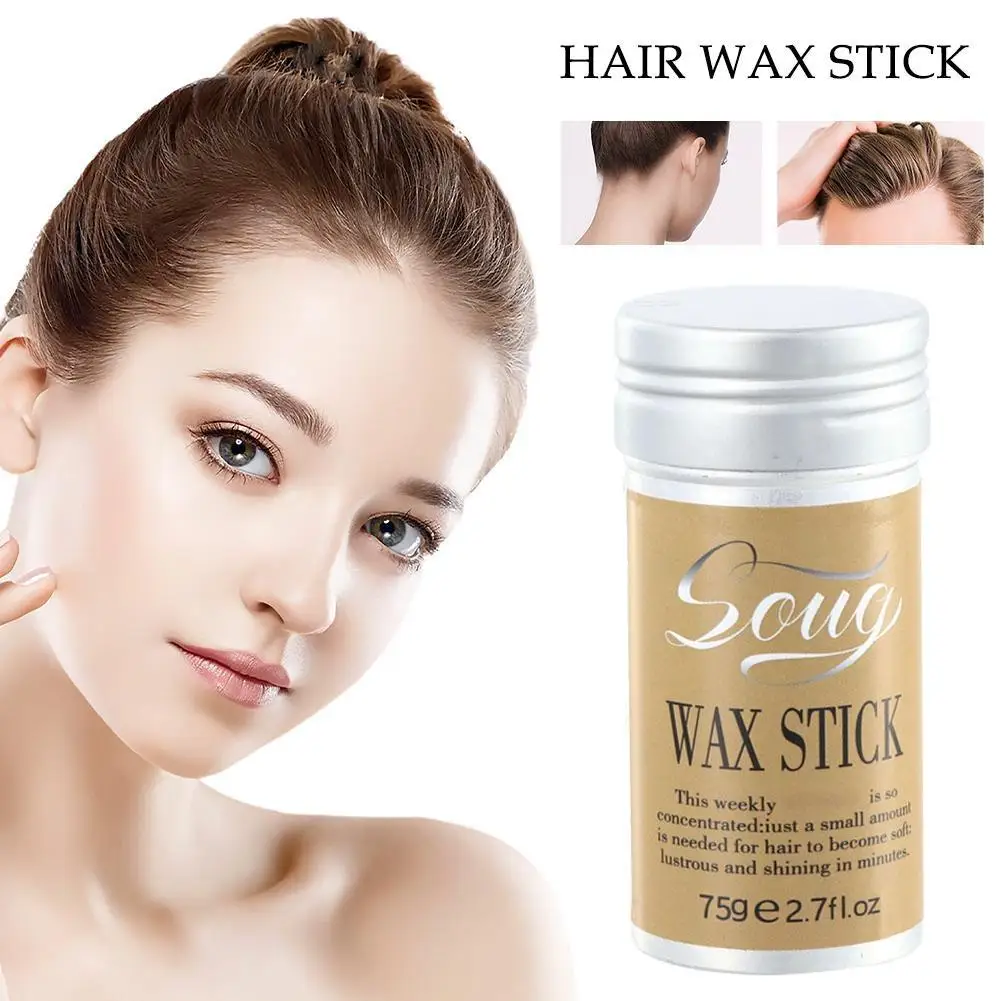 75g Broken Hair Artifact Hair Wax Stick Gel Cream Styling And Hair Frizz Styling Fixed Hair Children Stick Wax Fluffy Women L5r7