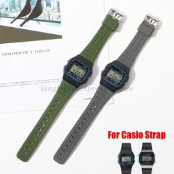Soft Rubber Watch Straps for Casio F91W W-800H 18mm for SGW400 F84 F105/108 A158/168 AE1200/1300 Soft Men Women Wrist Bracelets