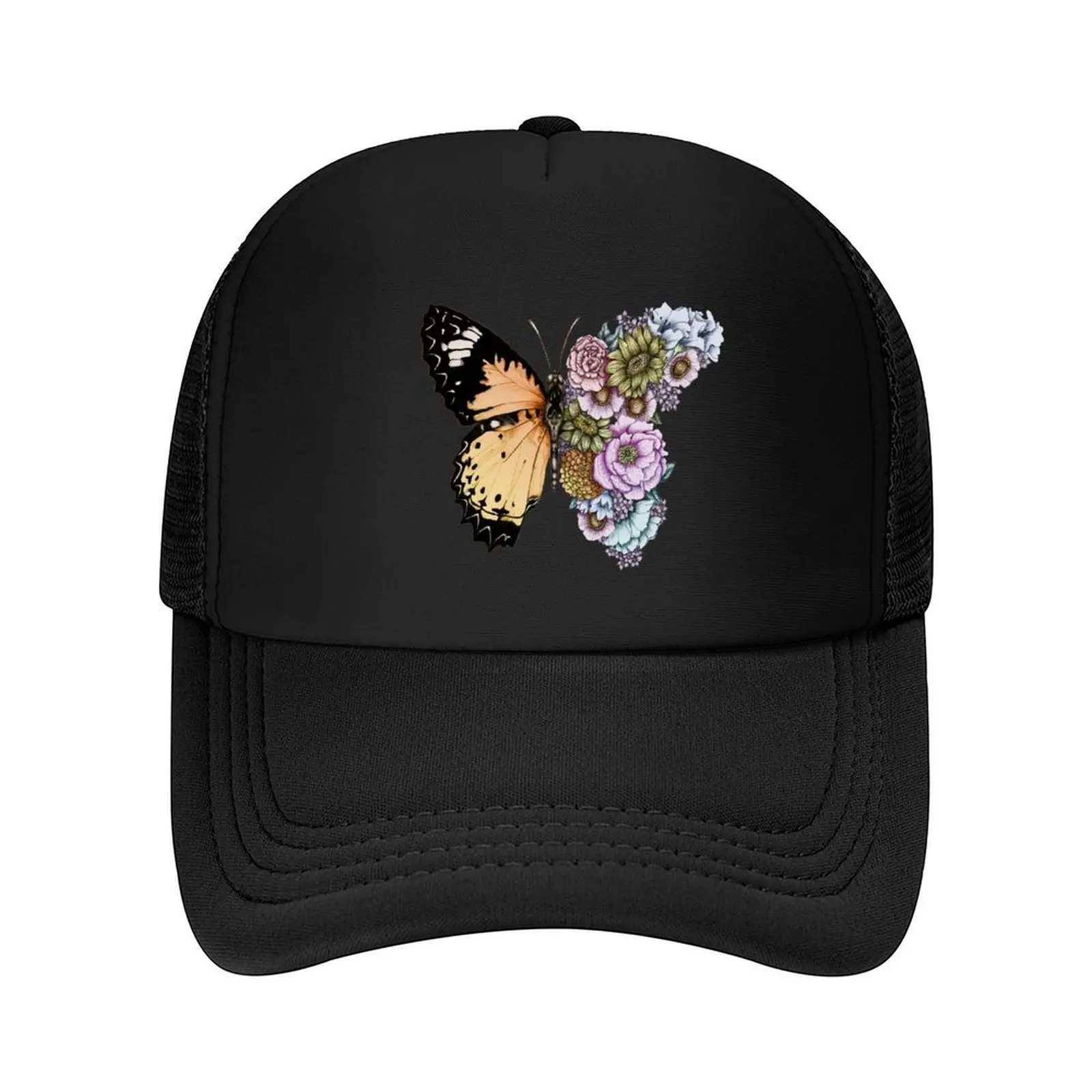 

Бейсбольная кепка Butterfly in Bloom II в стиле аниме, мужская шляпа, солнцезащитная шляпа, пляжная мужская теннисная женская кепка