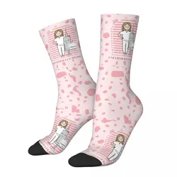 Cute Women's Doctor Nurse Dress Socks Enfermera En Apuros Merch Accessories Middle Tube Socks Soft Best Gifts