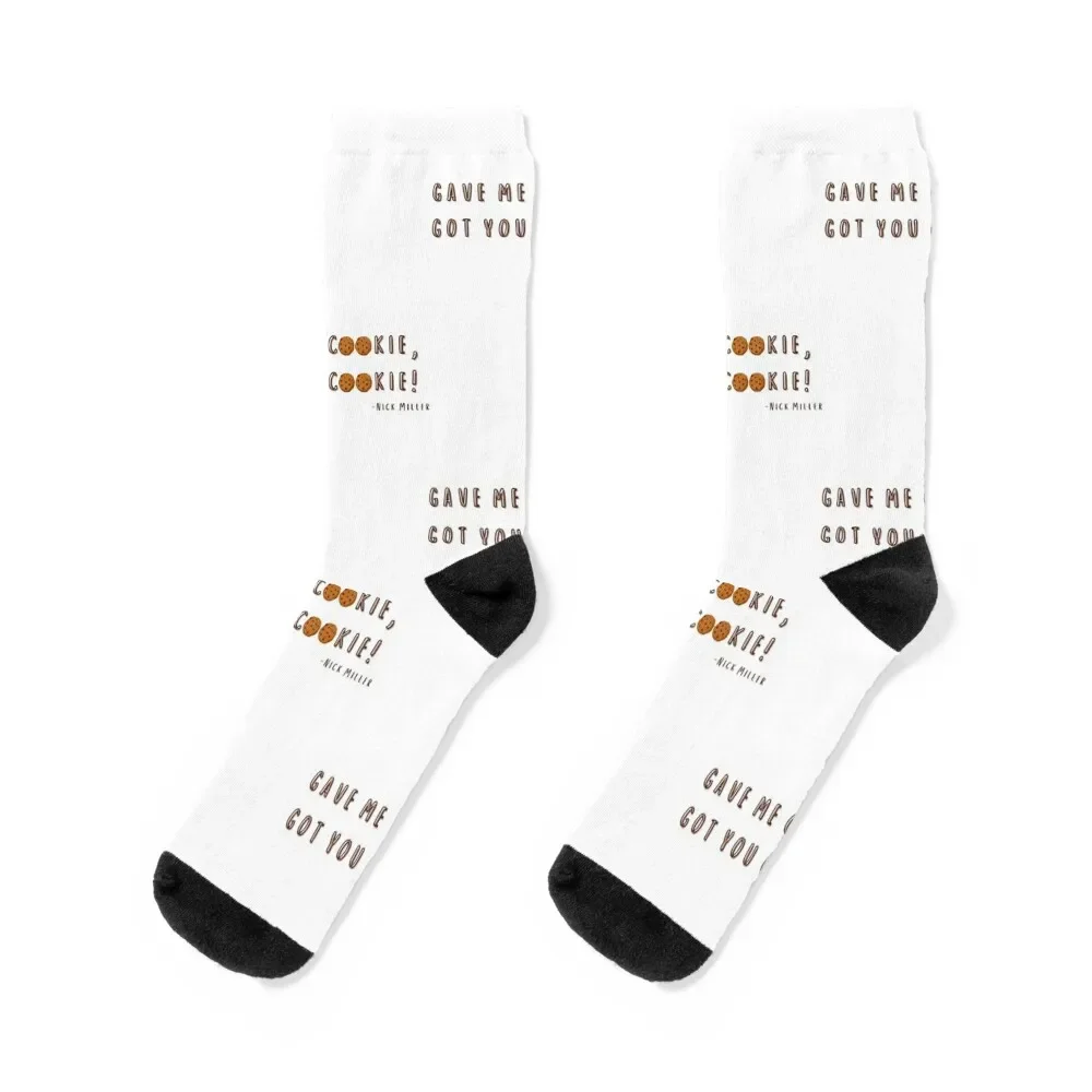 

New Girl Nick Miller Gave me cookie Got you cookie Socks luxury winter gifts designer brand Designer Man Socks Women's