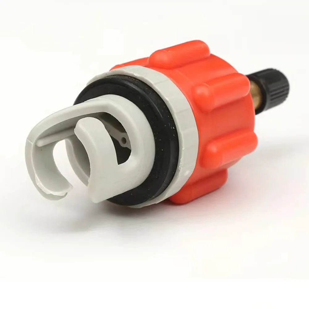 PA66+30%GF Valve Adaptor Orange Lightweight 7.8*3.4cm Black Copper+rubber High Quality Inflatable Adapter Brand New