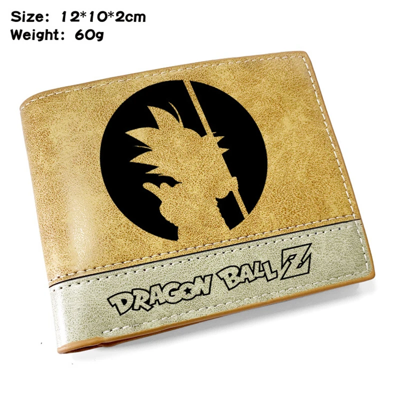 Anime Dragon Ball Wallet Son Goku Kakarotto Purse Pirate Logo Bounty Pattern PU Cartoon Anime Wallet Card Holder Purse Gift