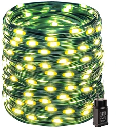 Christmas Lights,Garland 150 Meters,Led Fairy Lights Patio Decoration Outdoor Waterproof 24v Green Line New Year Garland
