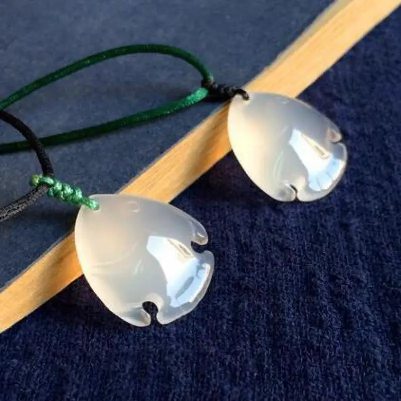 Genuine Myanmar Jadeite Jade Fish Pendant Necklace Women Healing Gemstone Fine Jewelry Natural Burma Jade Lucky Charms Amulets