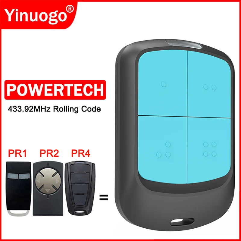 

Programming Powertech PR1 PR2 PR4 Electric Gate Garage Door Remote Control 433MHz Rolling Code Garage Door Opener Transmitter