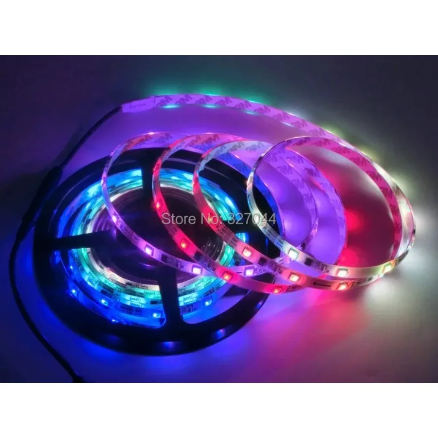 50m/lot Controller Needless WS2811 5050 LED Strip Dream Magic Color DC12V 60LED/m IP65 Waterproof RGB Full Color White