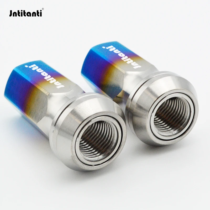 

Jntitanti шестигранное плавающее конусное сиденье с открытым концом Gr.5 Титановая гайка M14x1,5 для Toyota Lexus Ford Land Rover Tesla Jeep Aito