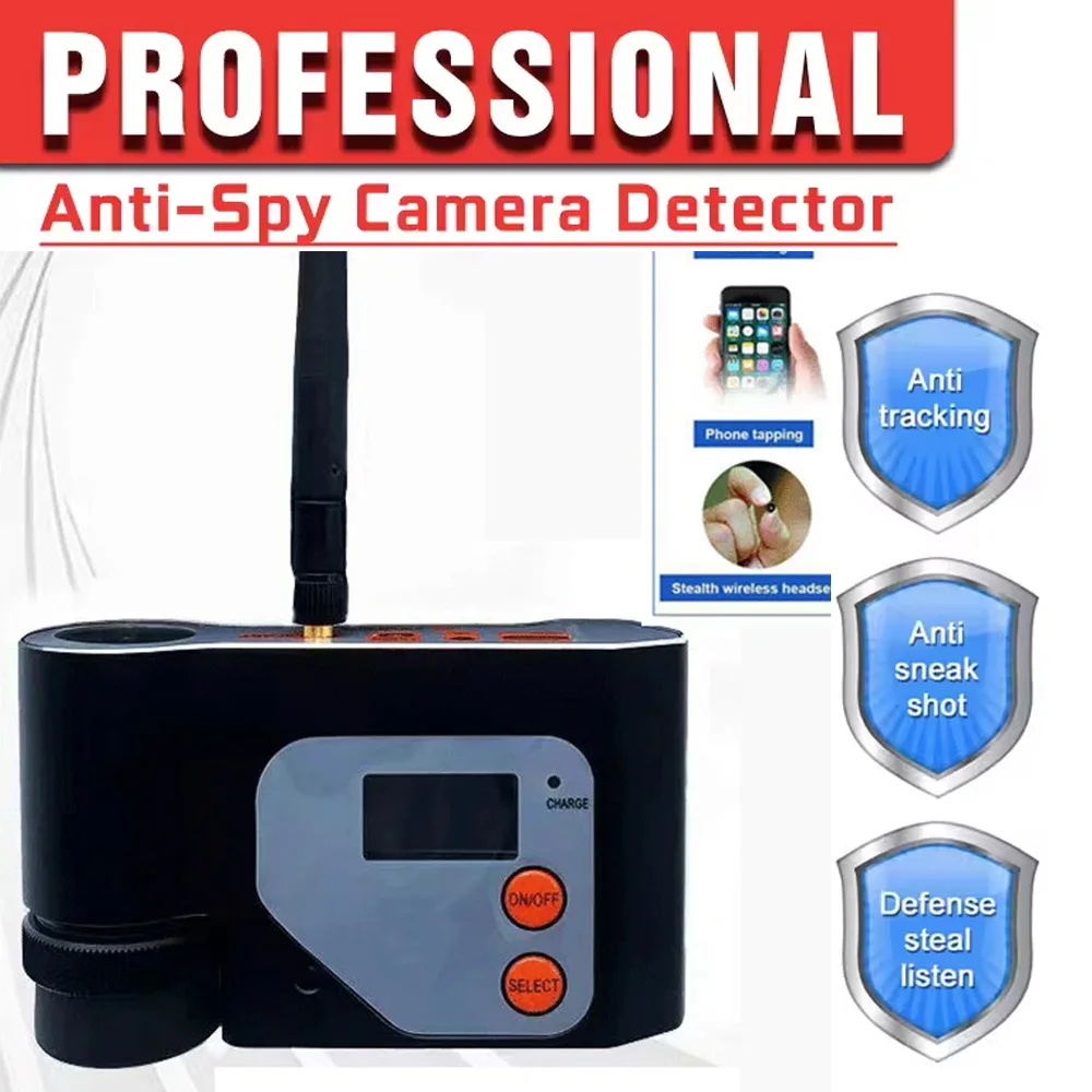 

Laser Infrared Scanner Camera Detector Anti-Spy RF Detector GSM WiFi Bluetooth Signal Detection Camera spy gadgets Finder Detect