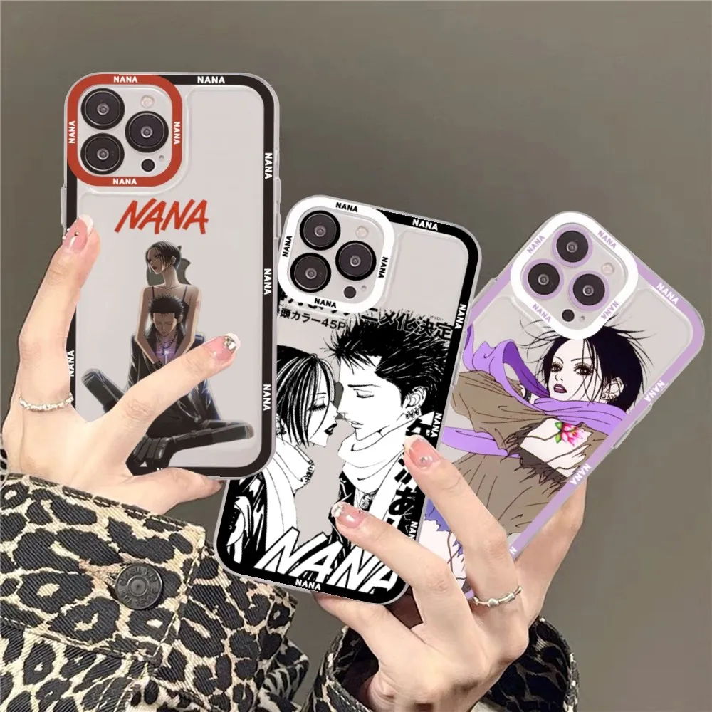 Nana Osaki Manga Phone Case For IPhone 14 13 12 11 Pro Max Mini X Xs XR 6 7 8 Plus SE 2020 Transparent Case