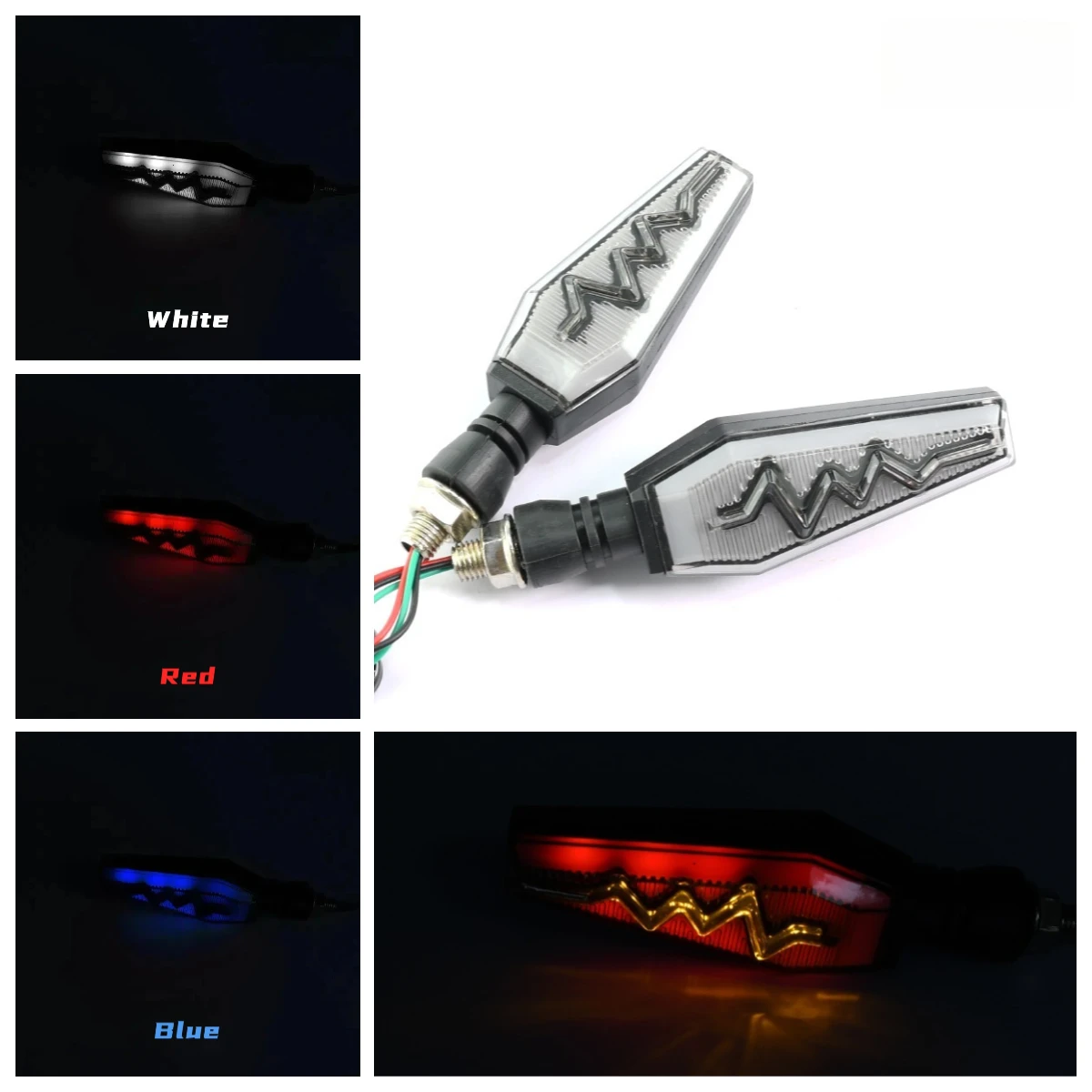 

12V Universal Motorcycle Modified Flowing Water Light Daytime Running Light Turn Signal Lamp