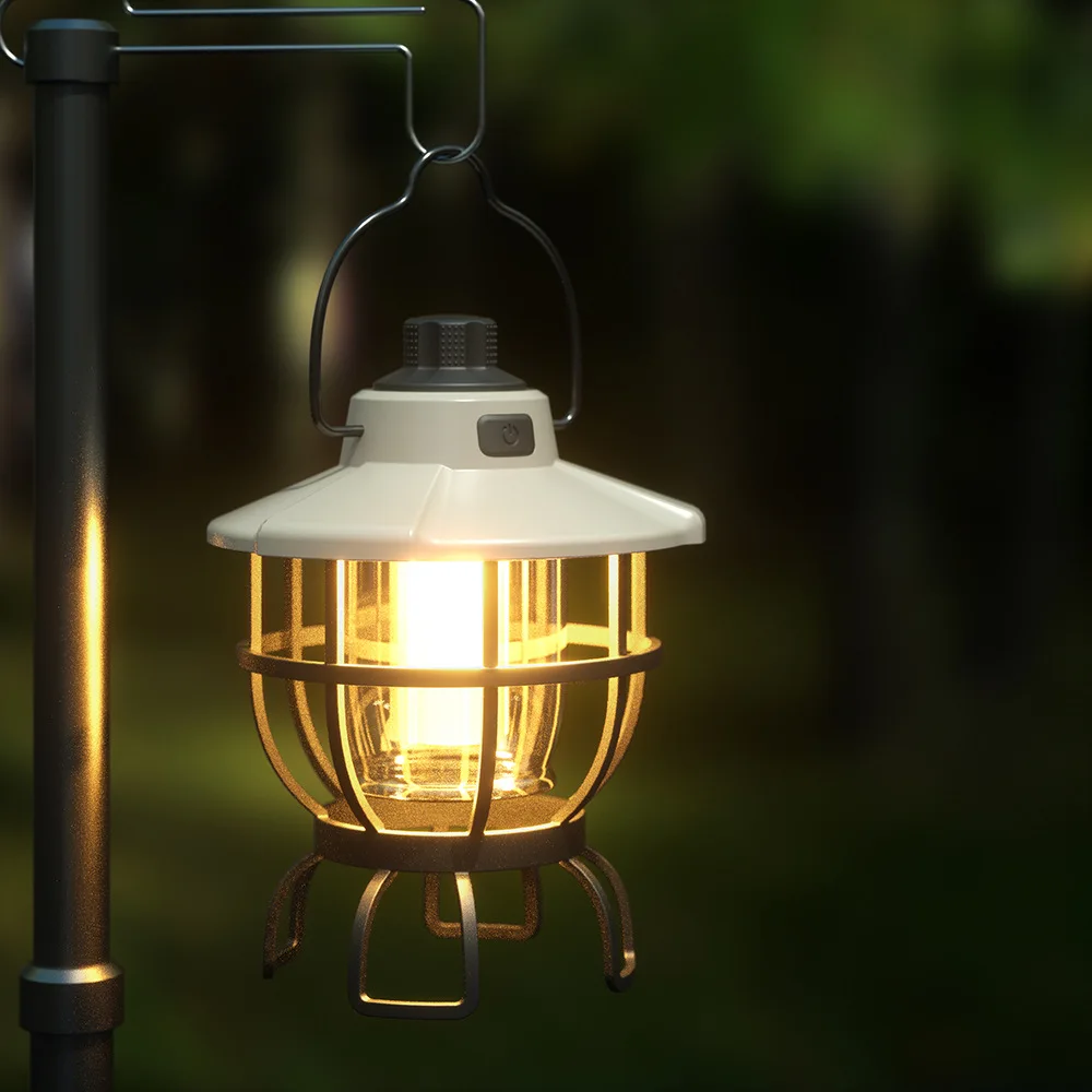 

Portable IPX4 Waterproof Horse Lamp 3rd Gear Fishing Camping Tent Atmosphere Light with Charging Battery L90