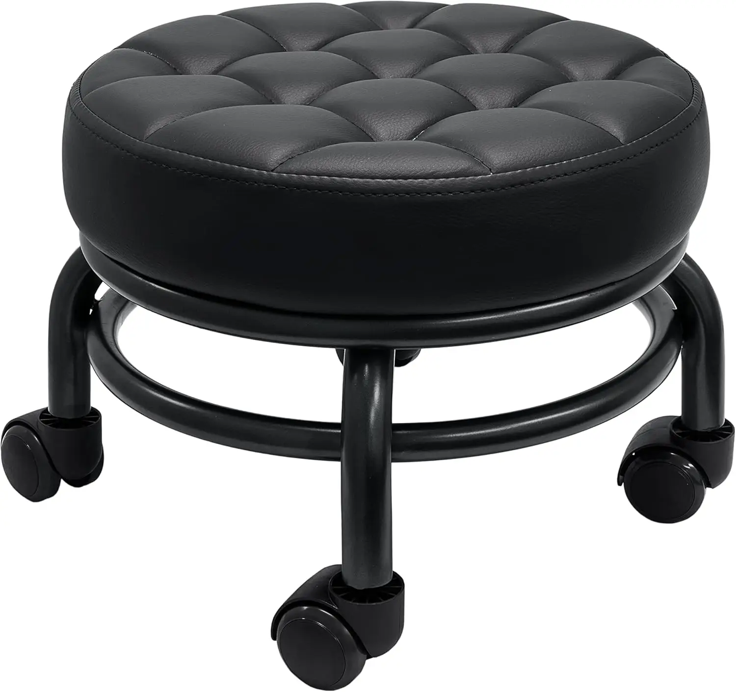 Rolling/Scoot Stool | Comfortable | Heavy-Duty/Sturdy | 360 Degree Rotating | Low to Ground Acubest (1)