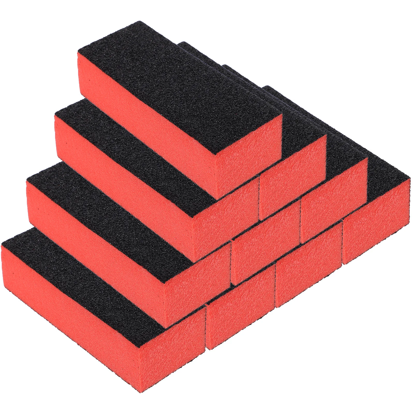 

10Pcs Nail Polishing Sponge Black Buffer File Durable Manicure Tool Smooth Ridged Nails for Salon Home Nail Polish File