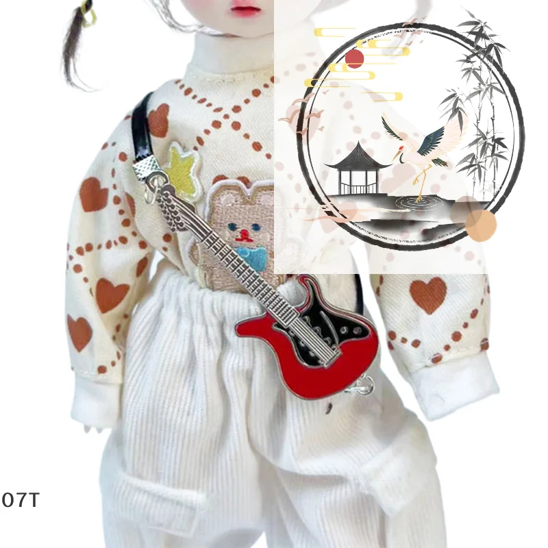 1:12 دمية مصغرة الغيتار نموذج الآلات الموسيقية زخرفة دمية المشهد الصغير البناء الدعائم #1