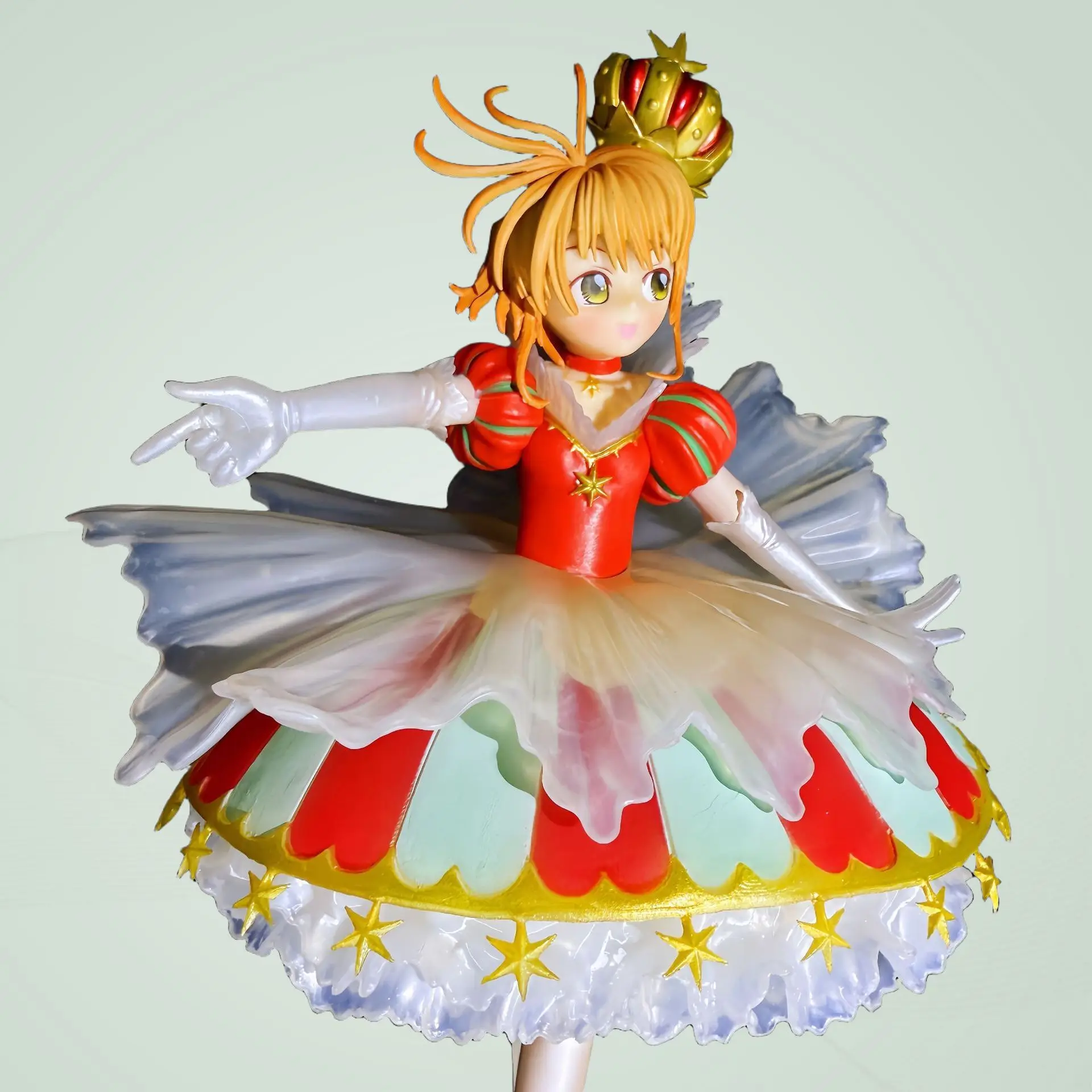 Figurine de dessin animé Sakura Card Captor, poupée de collection du 15e anniversaire, belle fille Transformable, petite fleur de prunier, modèle en bois