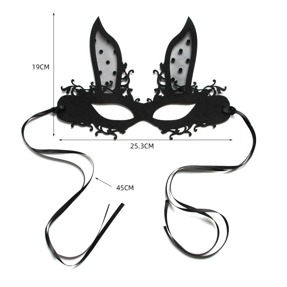 Rabbit Mask Halloween Ball Party Cosplay Masquerade for Women Face