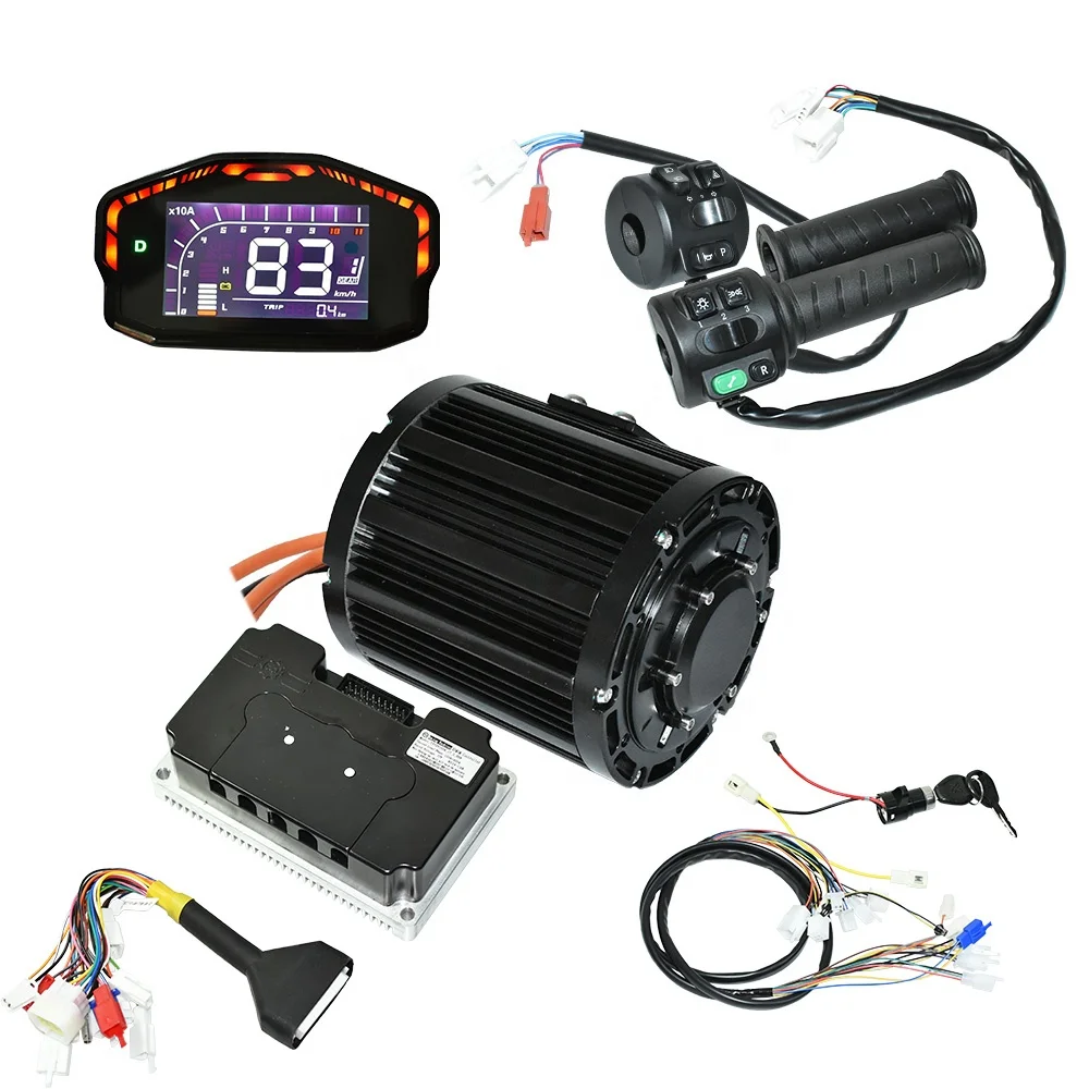 High Efficiency Qsmotor 4000w Qs138 90h Mid-drive Motor E-bike Motorbike 72v Diy Electric Motorcycle Conversion Kit