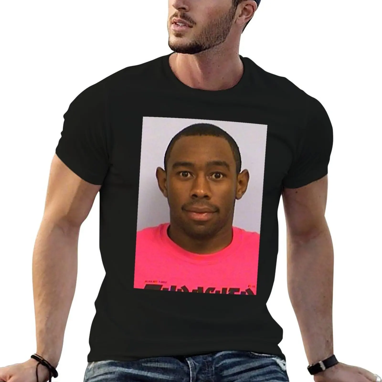 

tyler mugshot T-Shirt t shirt man cotton cotton t shirts high quality T-Shirt