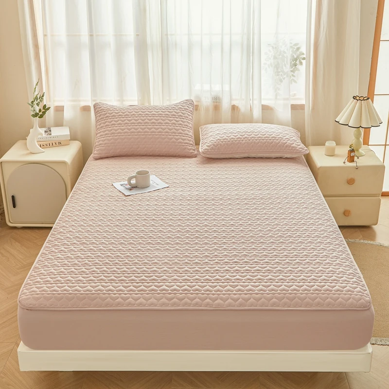 Class A waterproof padded fitted sheet single piece autumn and winter thickened all-inclusive dust cover, no pillowcase