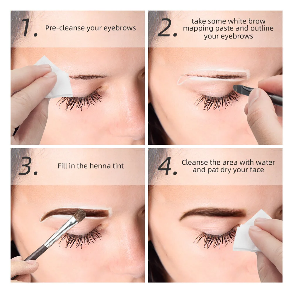 20g White/Pink Microblading Mapping Paste Eyebrows Shape Mark Tools Tattoo Professionals Beginners Positioning Pigment Paste