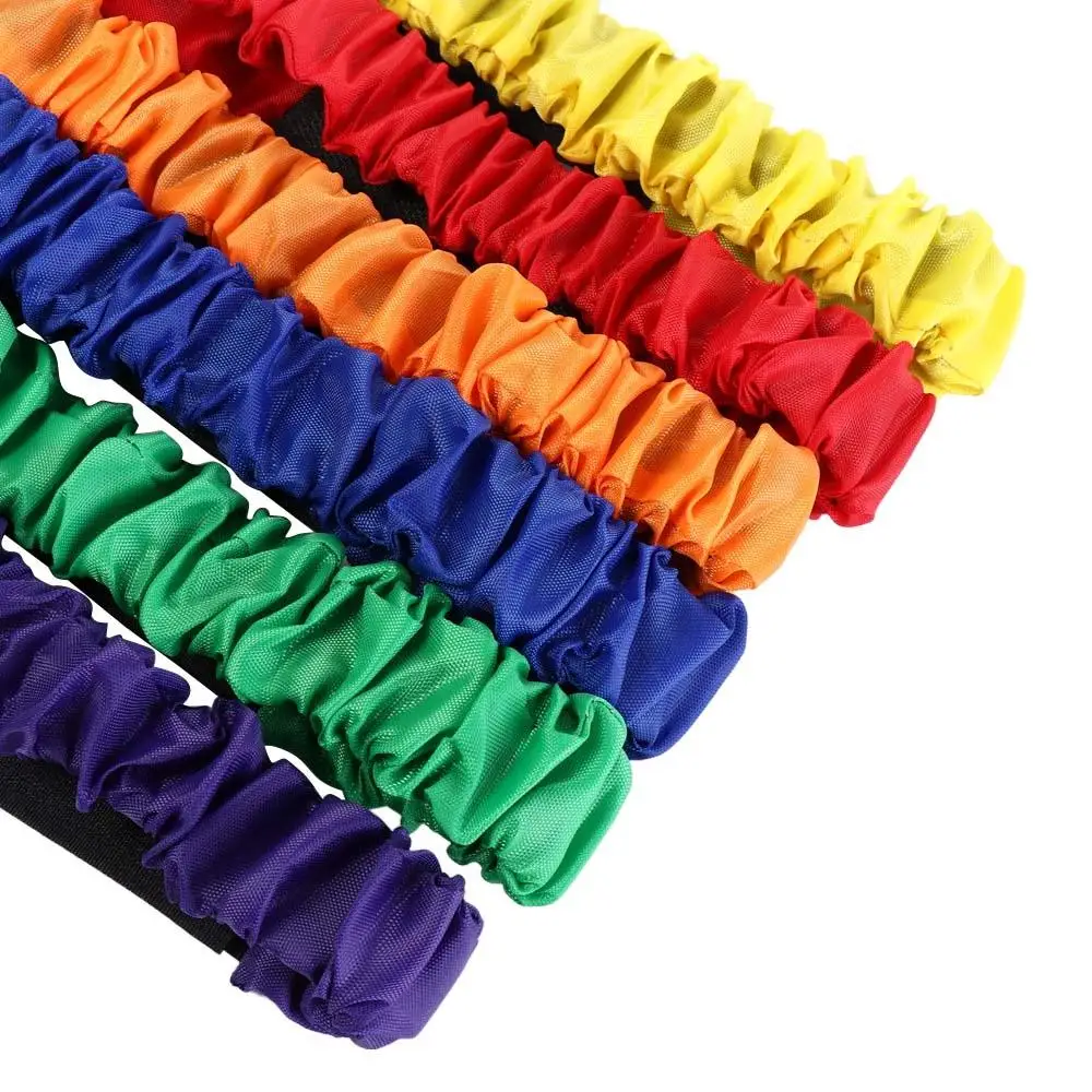 2 Person 3 Foot Group Game Elastic Puttee Parent-child Game Solid Color Sports Game Pros Multi Person Elastic Strap Kindergarten
