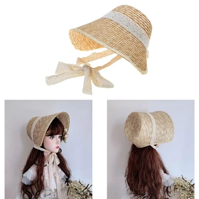 lolitastyle-straw-sun-hat-for-women-girls-french-tea-party-upf100-cotton-sun-protection-fashionable-outdoor-hat