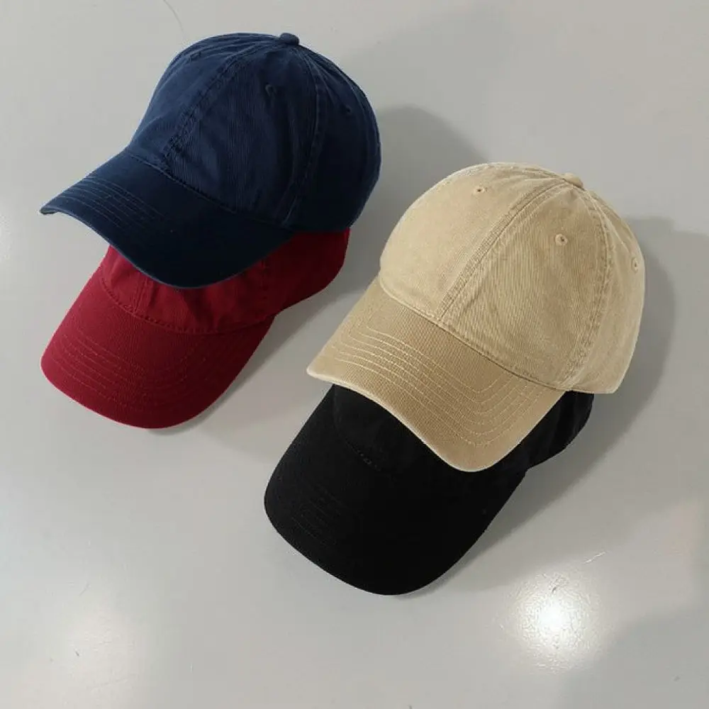 Casual Sport Baseball Cap Unisex Cotton Soft Crown Adjustable Sunshade Curved Brim Minimalist Fashion Street Style Headwear view 2