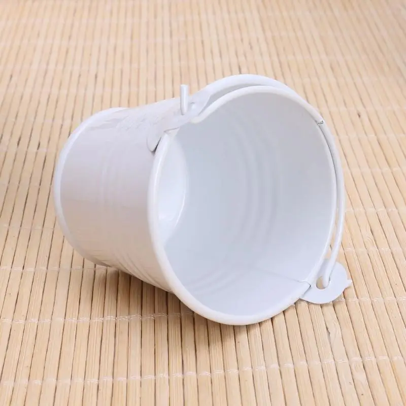 H9EC Mini Flower Pot с ручкой для хранения конфеты конфеты Организатор для хранения ковша для Хэллоуина Рождество Pary