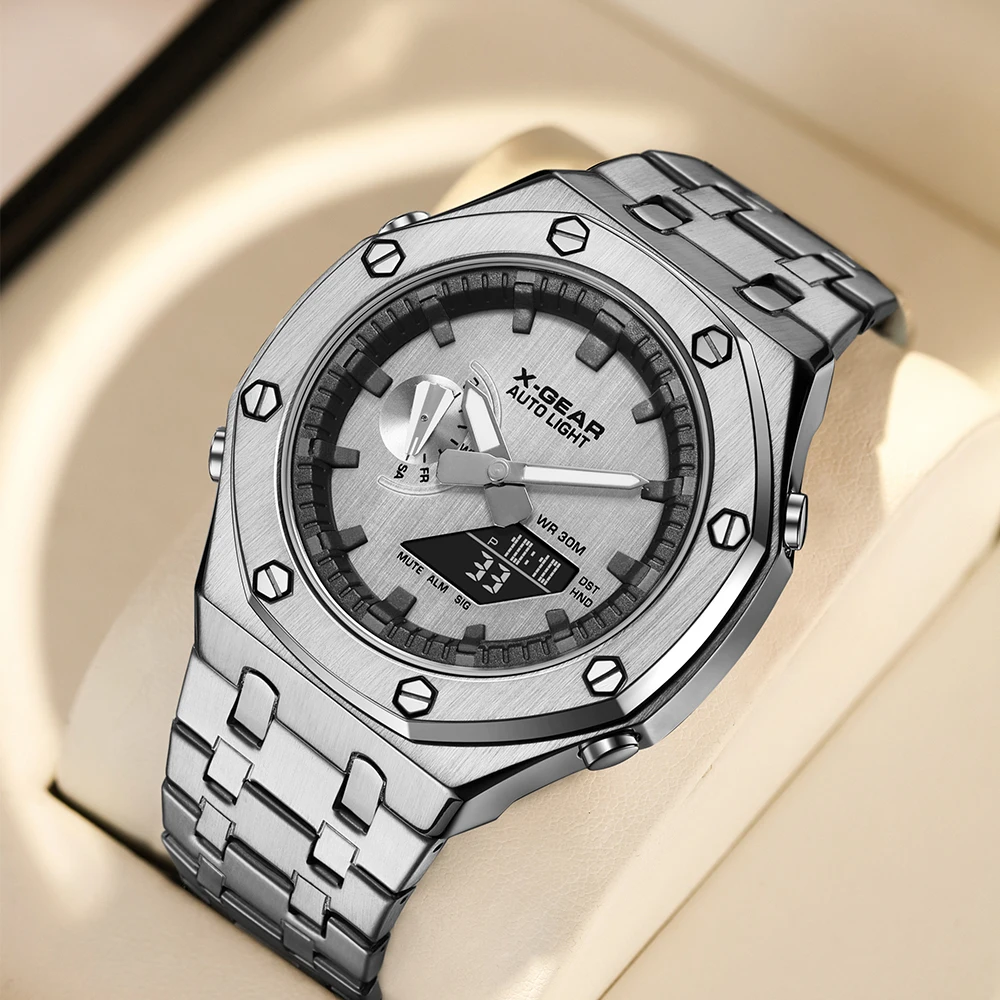 Fashion Casual Business Quartz Watch Waterproof Wristwatch  Mens Sports Watches Business Man Electronic Watch Multi functional