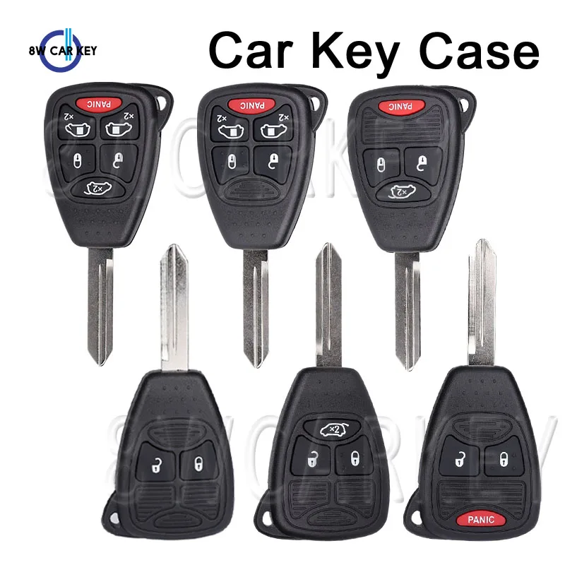 Remote Car Key Shell Case For Chrysler 300 Aspen For Dodge Dakota Durango For Jeep Grand Cherokee Commander Key Cover 2/3/4/5/6B