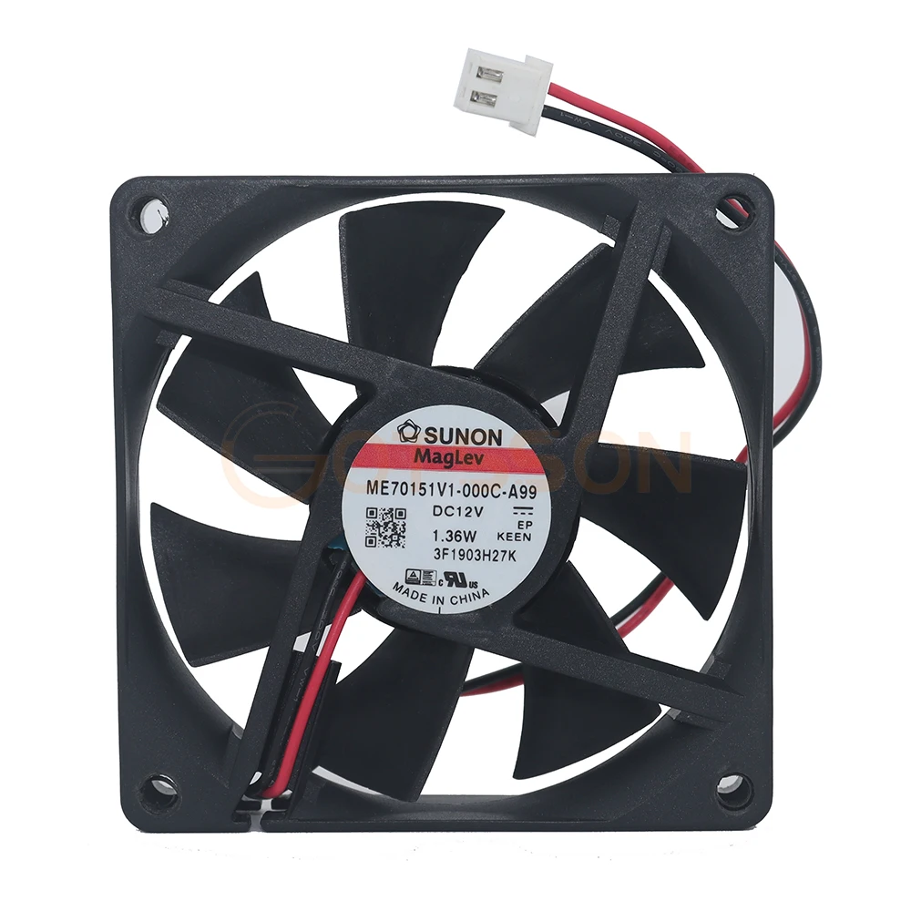 

Вентилятор охлаждения Sunon ME70151V1-000C-A99 7015 7 см, 70*70*15 мм, DC12V, 1.36 Вт