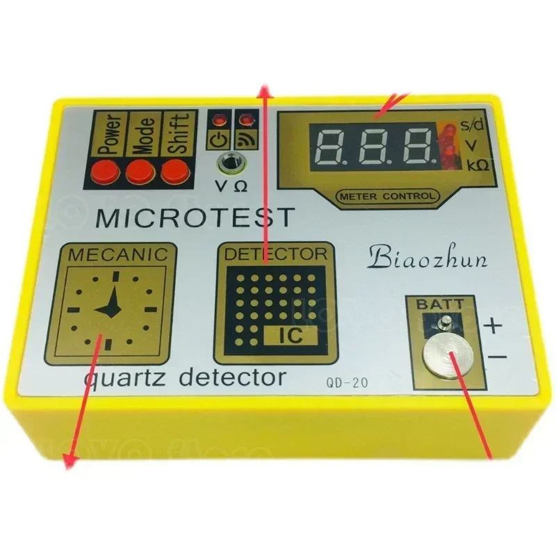 watch repair tool, quartz watch movement, battery tester, multi-function watch movement pulse tester demagnetization