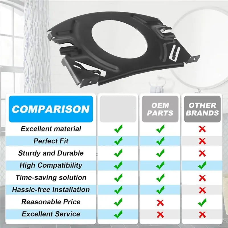 ABUN-Toilet Tank Fastener Plate Replacement For KOHLER 1014065,Class Five Tank System Accessories, Millimeter Tolerance Steel